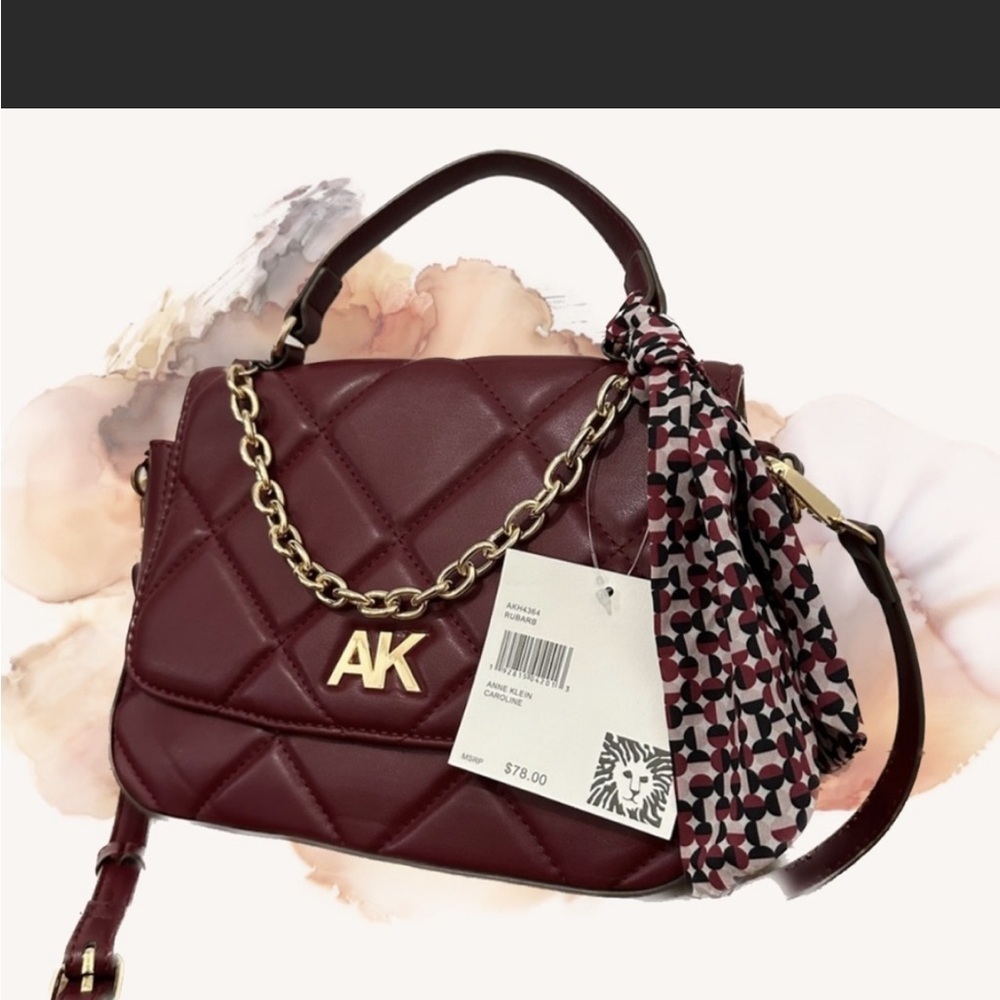 ANNE KLEIN CAROLINE RUBY PURSE BNWT